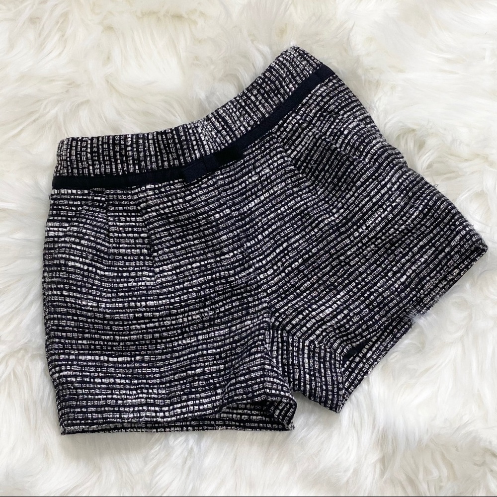 Janie and Jack black and silver metallic shorts